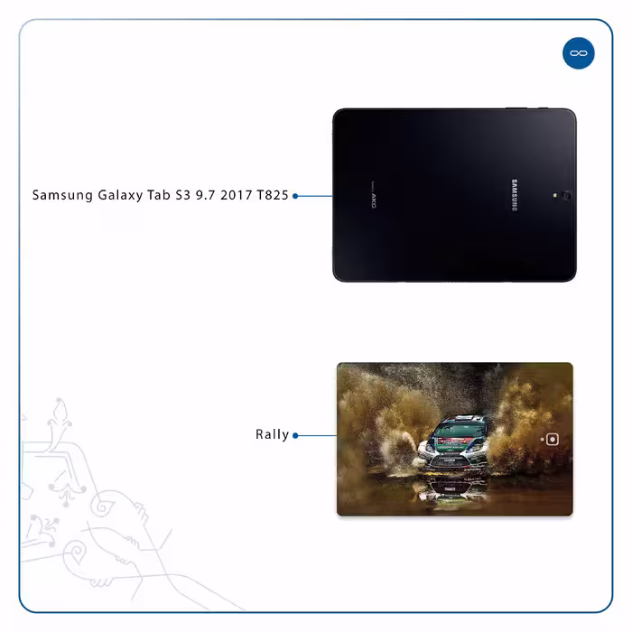 برچسب پوششی ماهوت مدل Rally مناسب برای تبلت سامسونگ Galaxy Tab S3 9.7 2017 T825