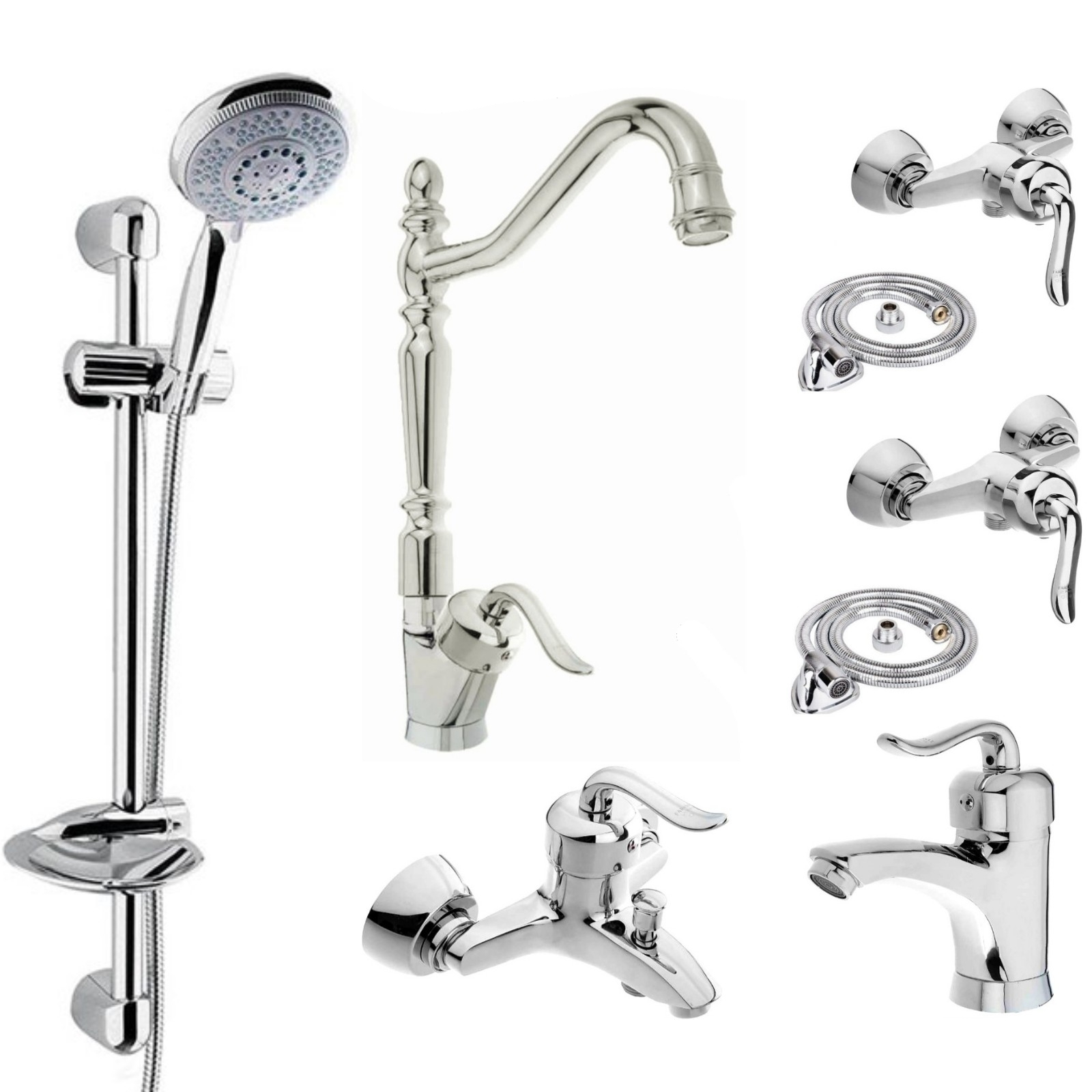 ست شیرآلات  شیرالات رز مدل بیزانس مکس مجموعه 8 عددی