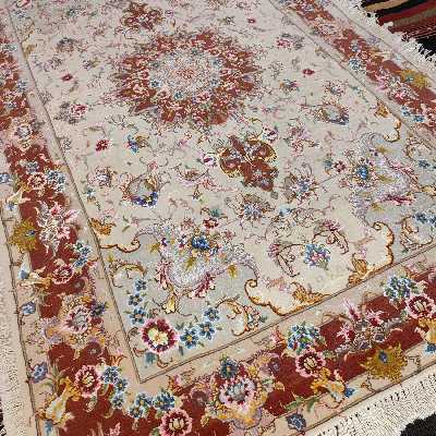 فرش دستبافت یک و نیم متری طرح علیلی تبریز کد SH 53 یک جفت