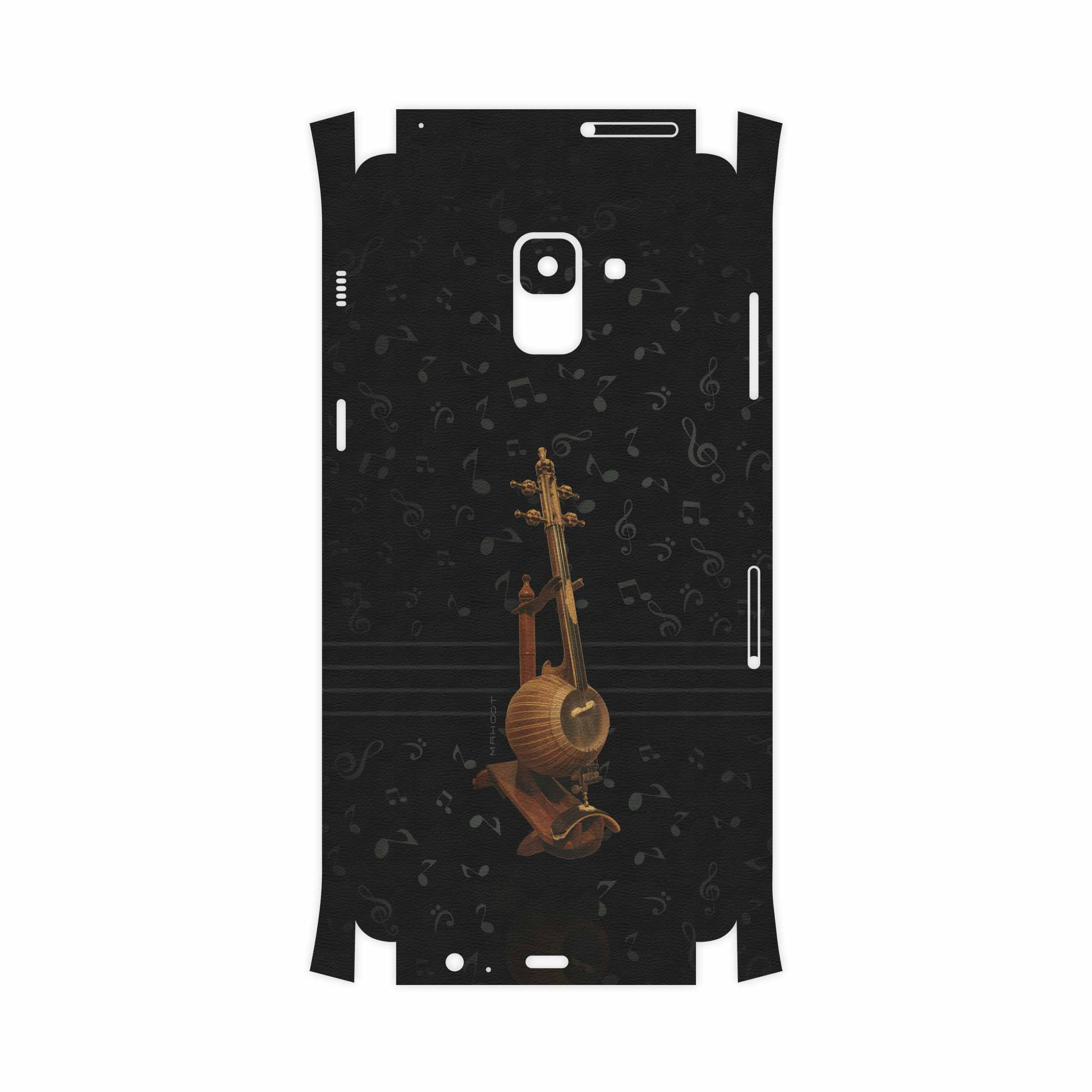 برچسب پوششی ماهوت مدل Persian Fiddle Instrument-FullSkin مناسب برای گوشی موبایل سامسونگ Galaxy A8 Plus 2018