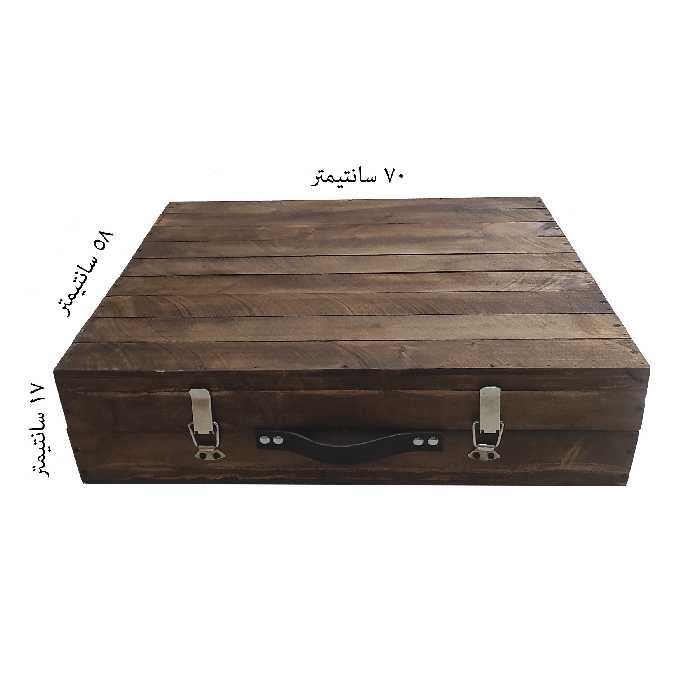 میز و صندلی سفری مدل تاشو چوبی مجموعه 5 عددی