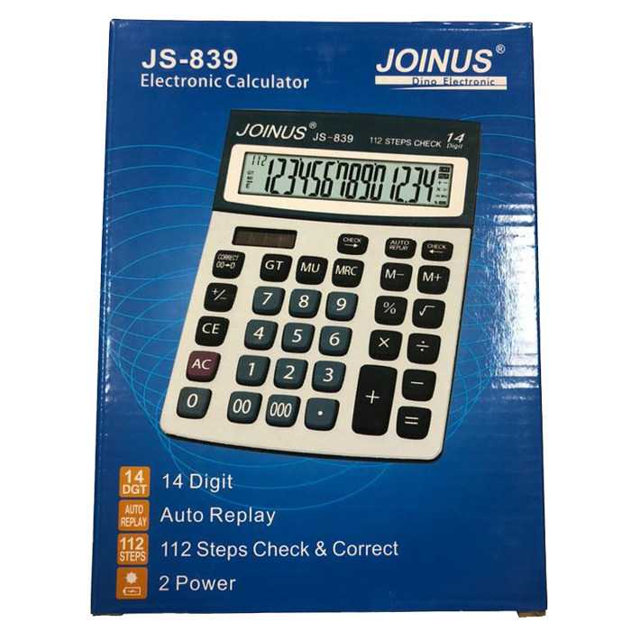 ماشین حساب جوینوس مدل JS-839