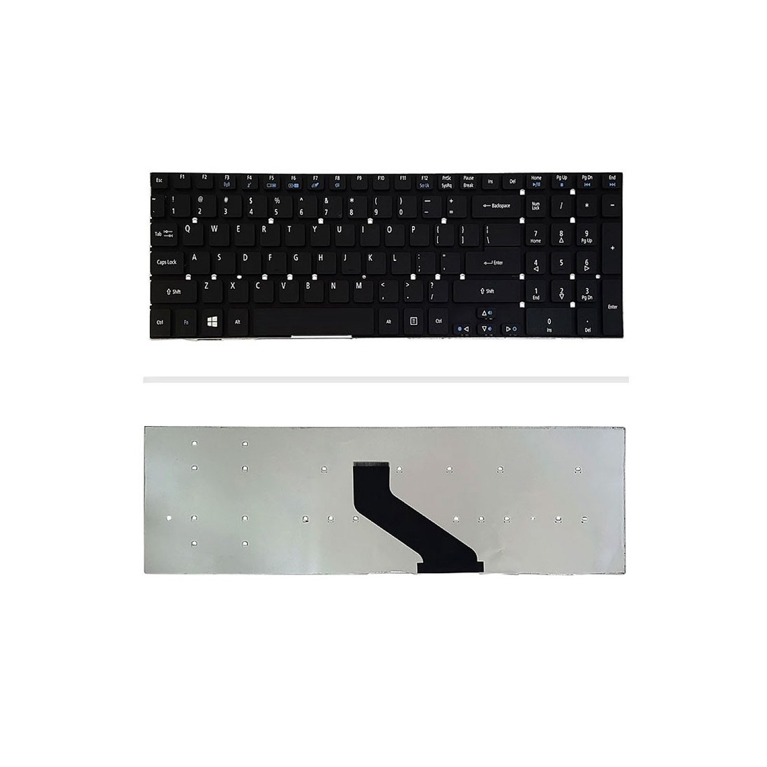 کیبورد لپتاپ ایسر E1-572 (Aspire | اینتر کوچک بدون فریم)