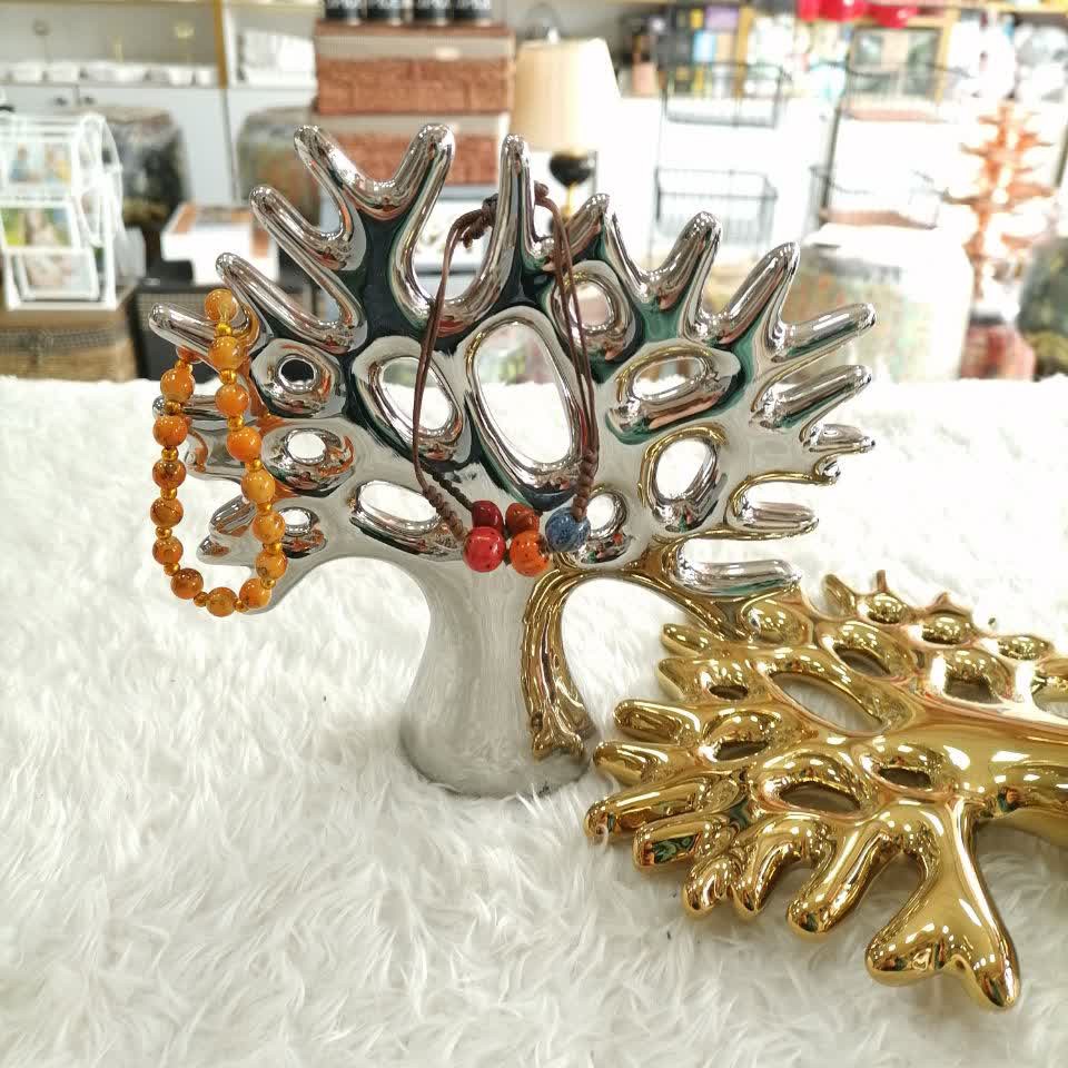 اکسسوری درختچه سرامیکی آبکاری شده