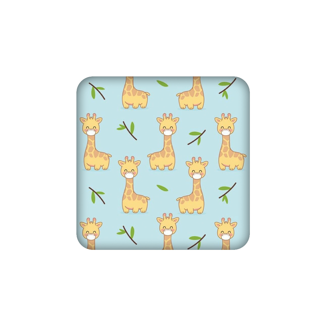 زیرلیوانی طرح زرافه کد 551