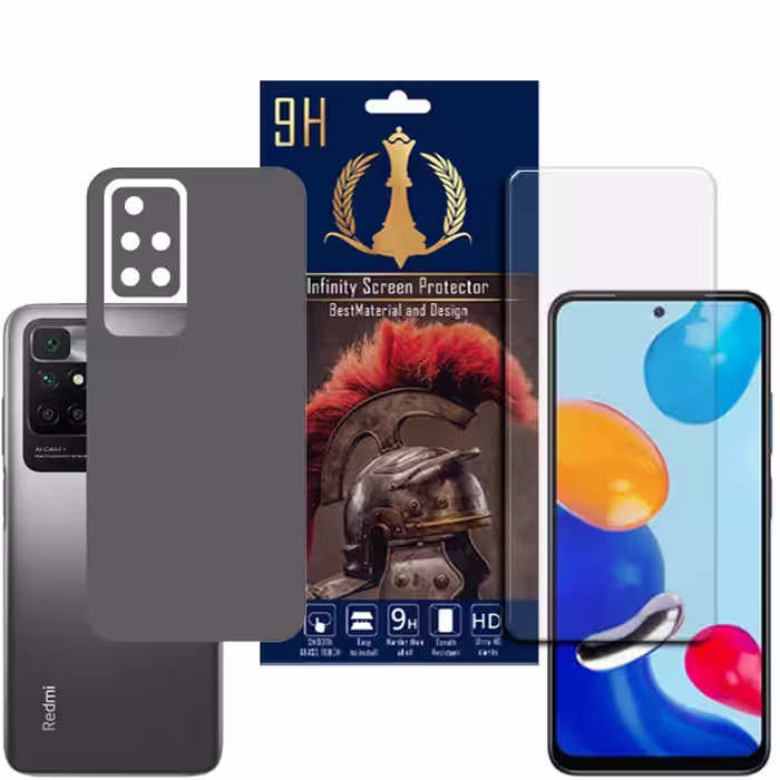 برچسب پوششی اینفینیتی مدل PRO MAX مناسب برای گوشی موبایل شیائومی REDMI 10 / REDMI 10 PRIME به همراه محافظ صفحه نمایش