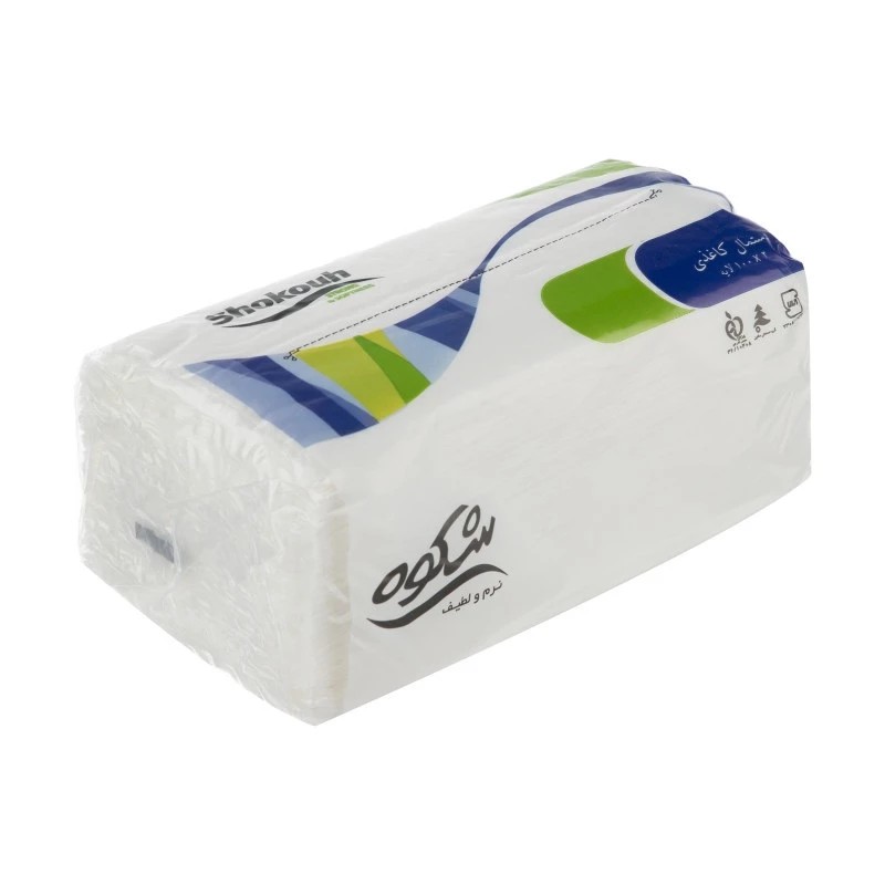 دستمال کاغذی 100 برگ شکوه مدل simple 