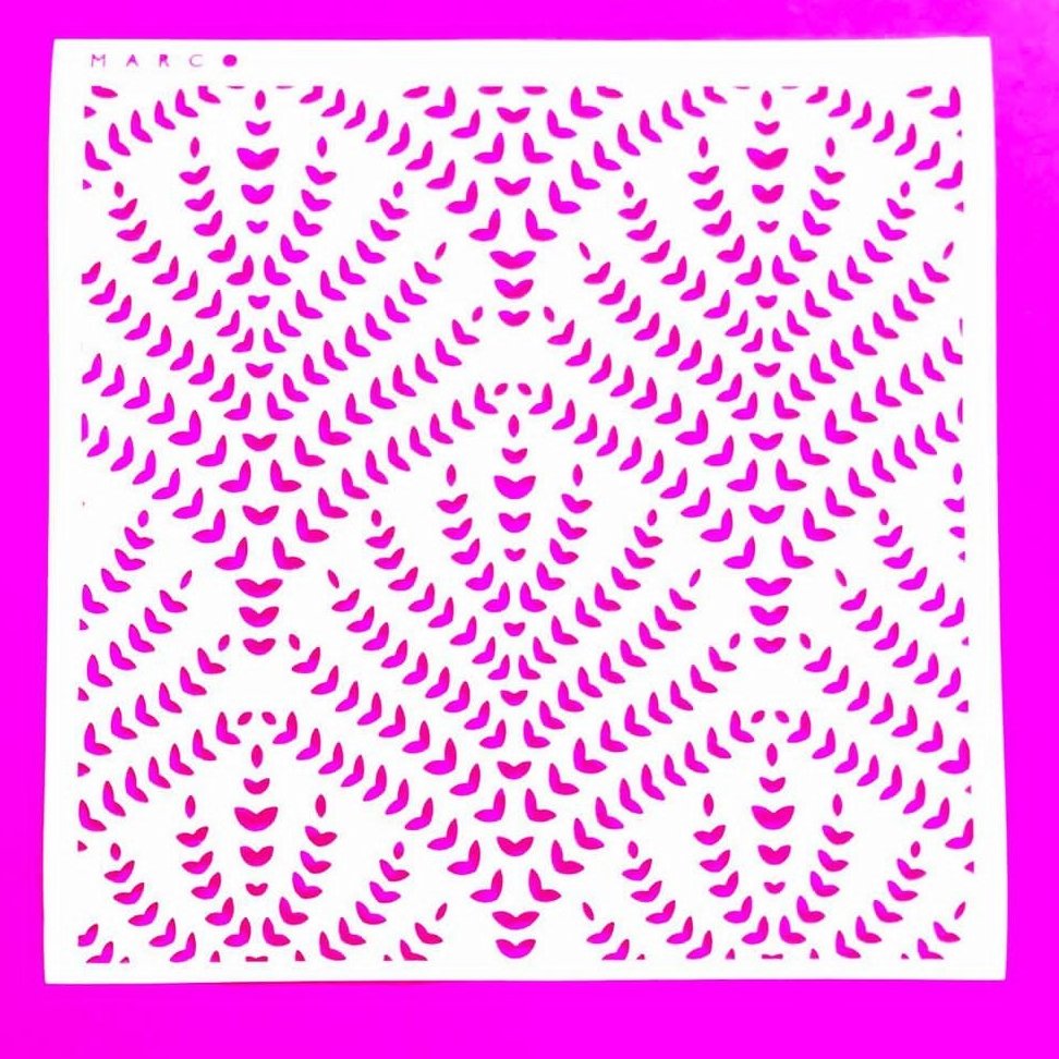 استنسیل مربع بزرگ کیک 