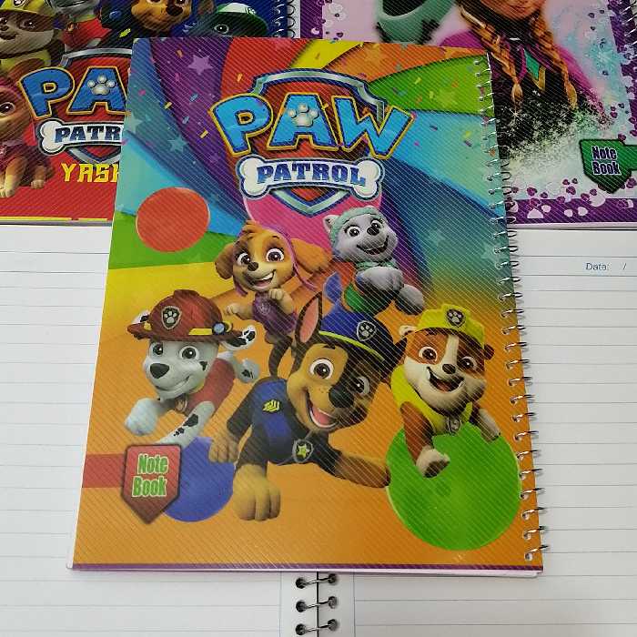 دفتر مشق 50 برگ خط دار سیمی طرح سگ های نگهبان 1