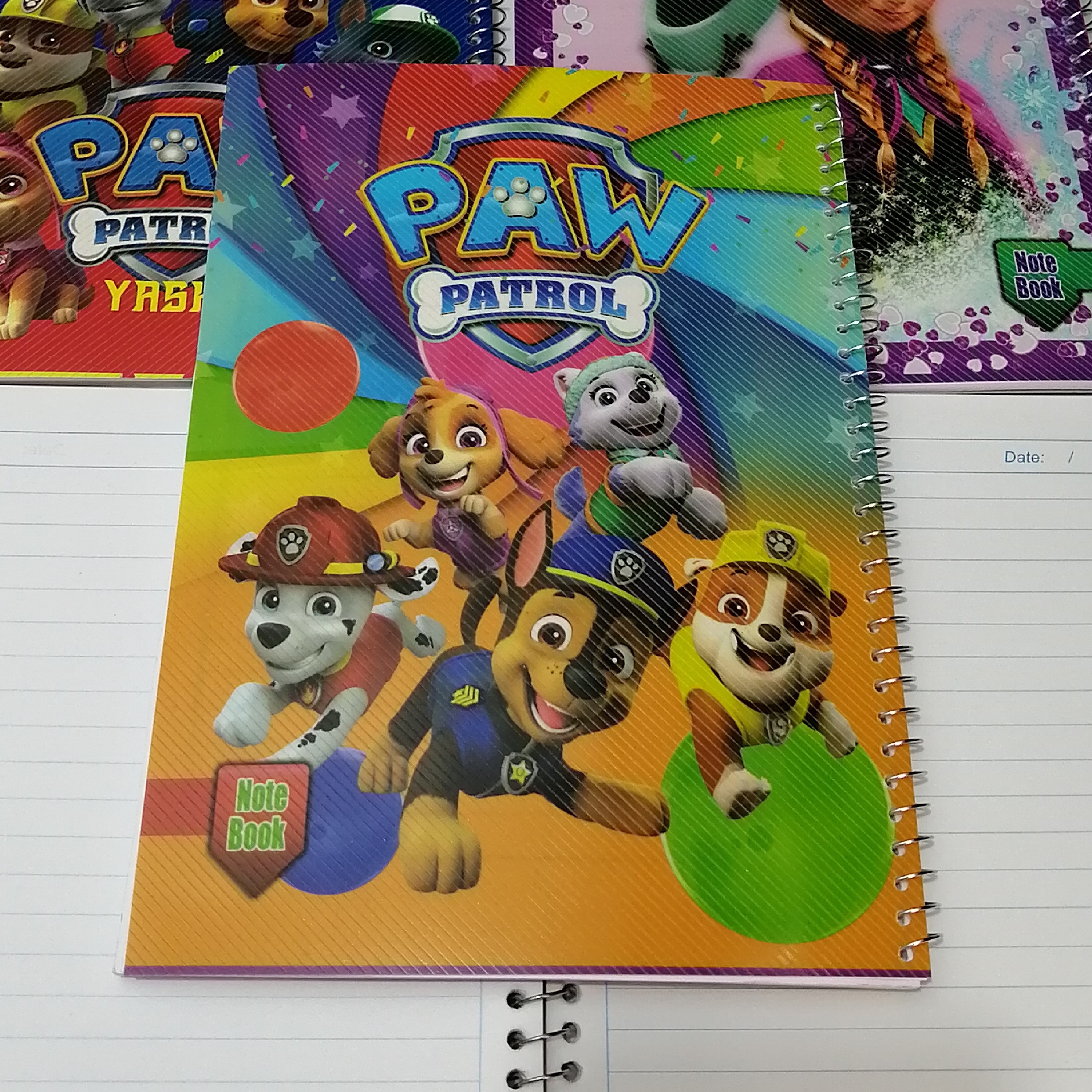 دفتر مشق 50 برگ خط دار سیمی طرح سگ های نگهبان 1