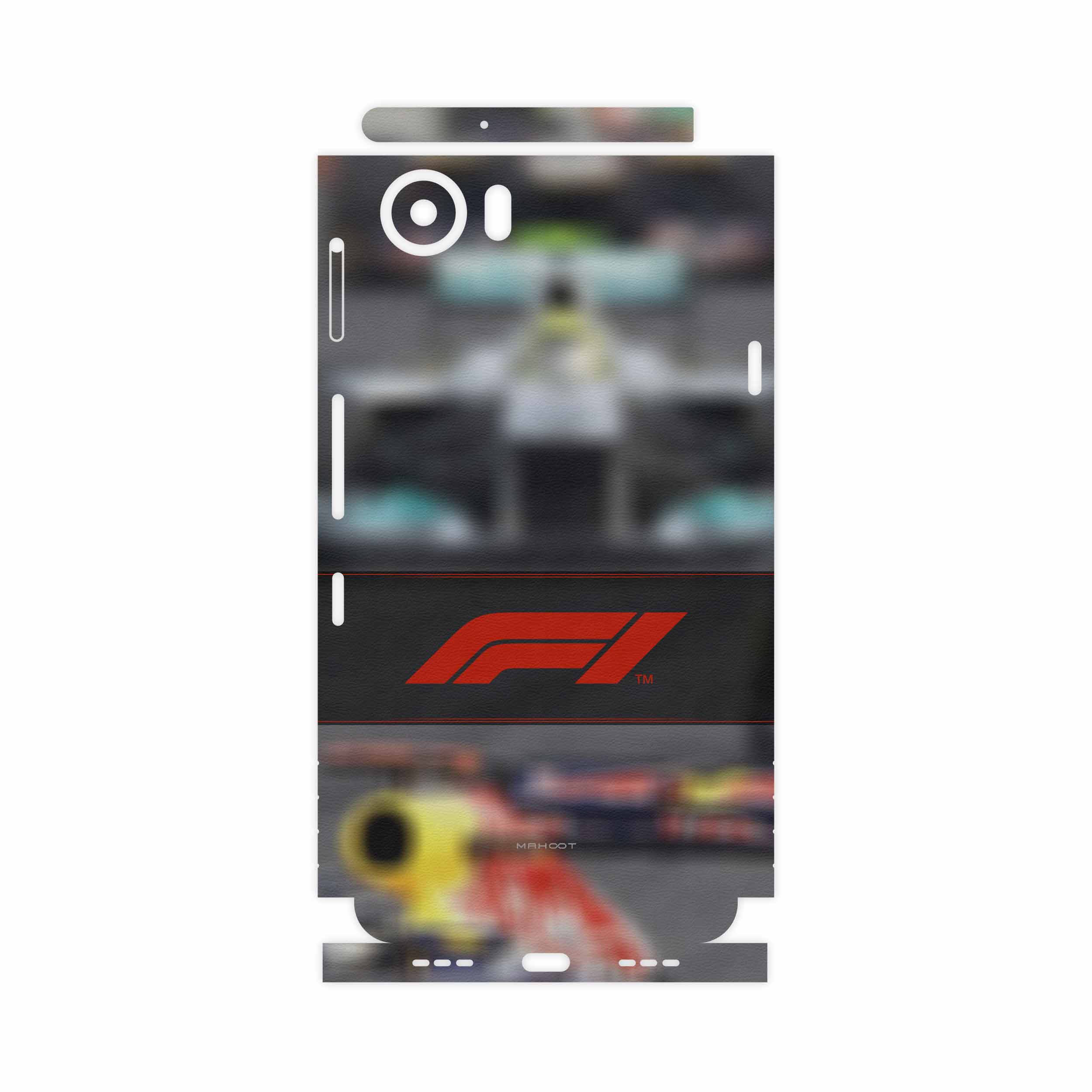 برچسب پوششی ماهوت مدل Formula One-FullSkin مناسب برای گوشی موبایل بلک بری KEYONE