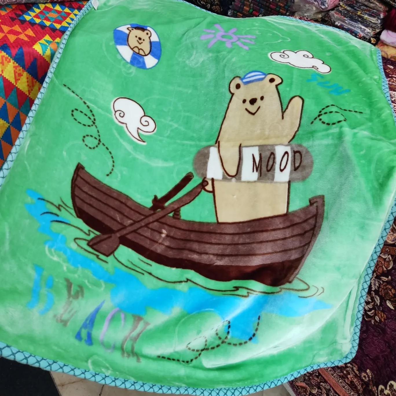 پتو کودک ، پتو نوزادی ابریشمی دورویه 