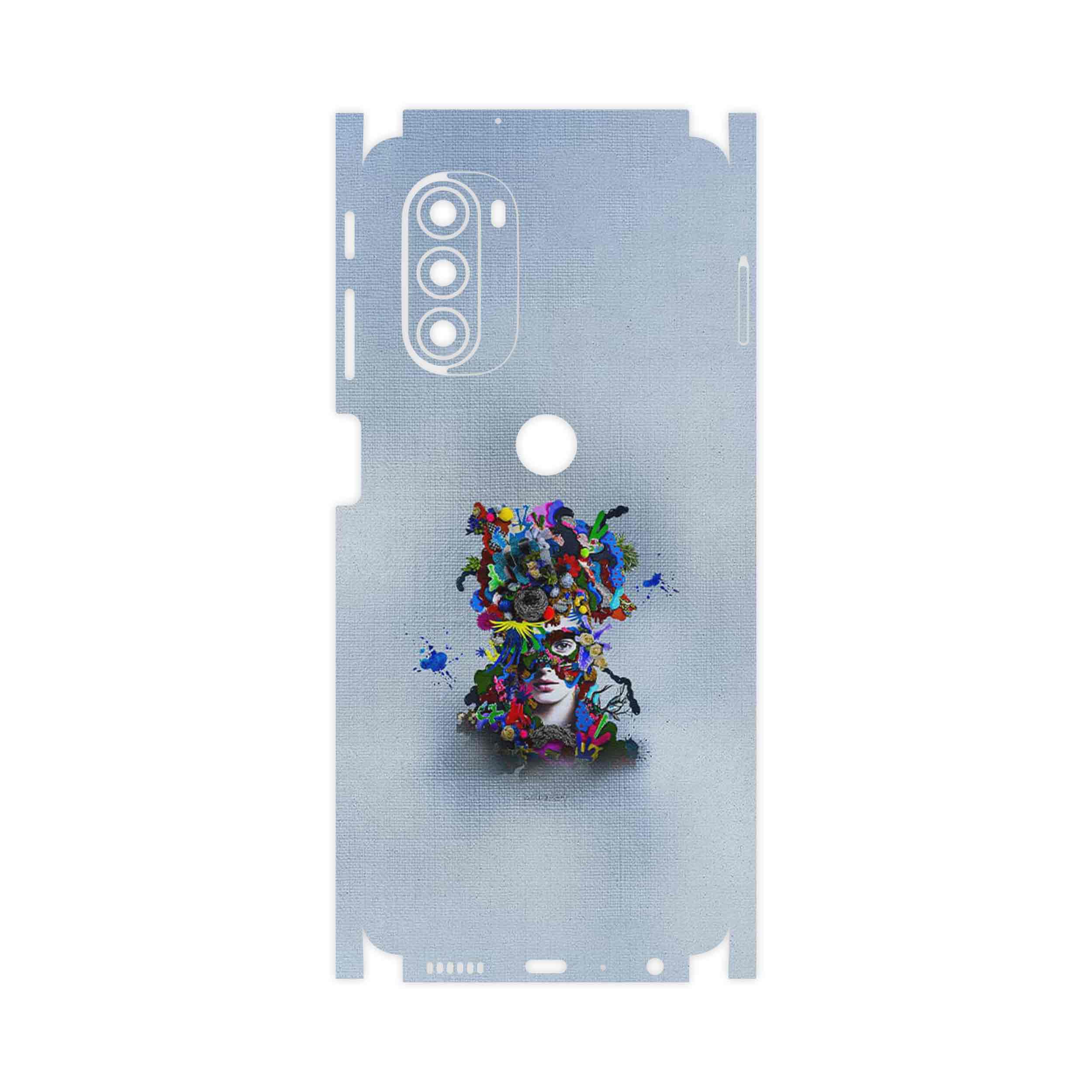 برچسب پوششی ماهوت مدل Collage of surreal Portrait of Women 4-FullSkin مناسب برای گوشی موبایل موتورولا Moto G51 5G