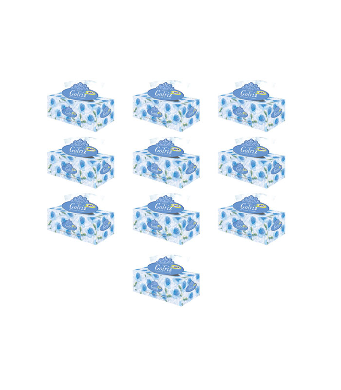 دستمال کاغذی 150 برگ گلریز مدل معطر کد 933 بسته 10 عددی