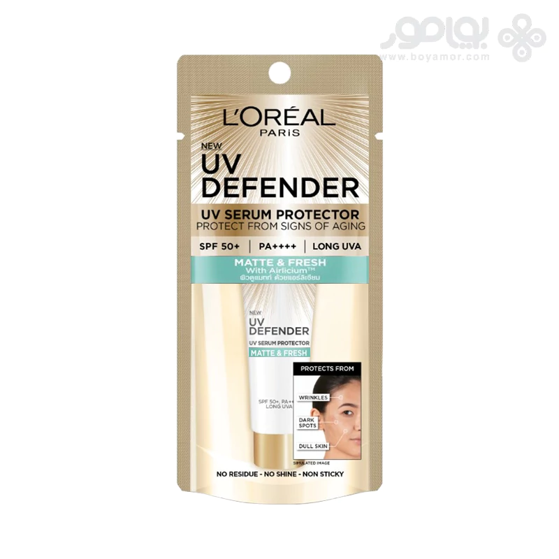 ضد آفتاب لورال SPF50 مدل MATTE &amp; FRESH حاوی AIRLICIUM حجم 15 میل