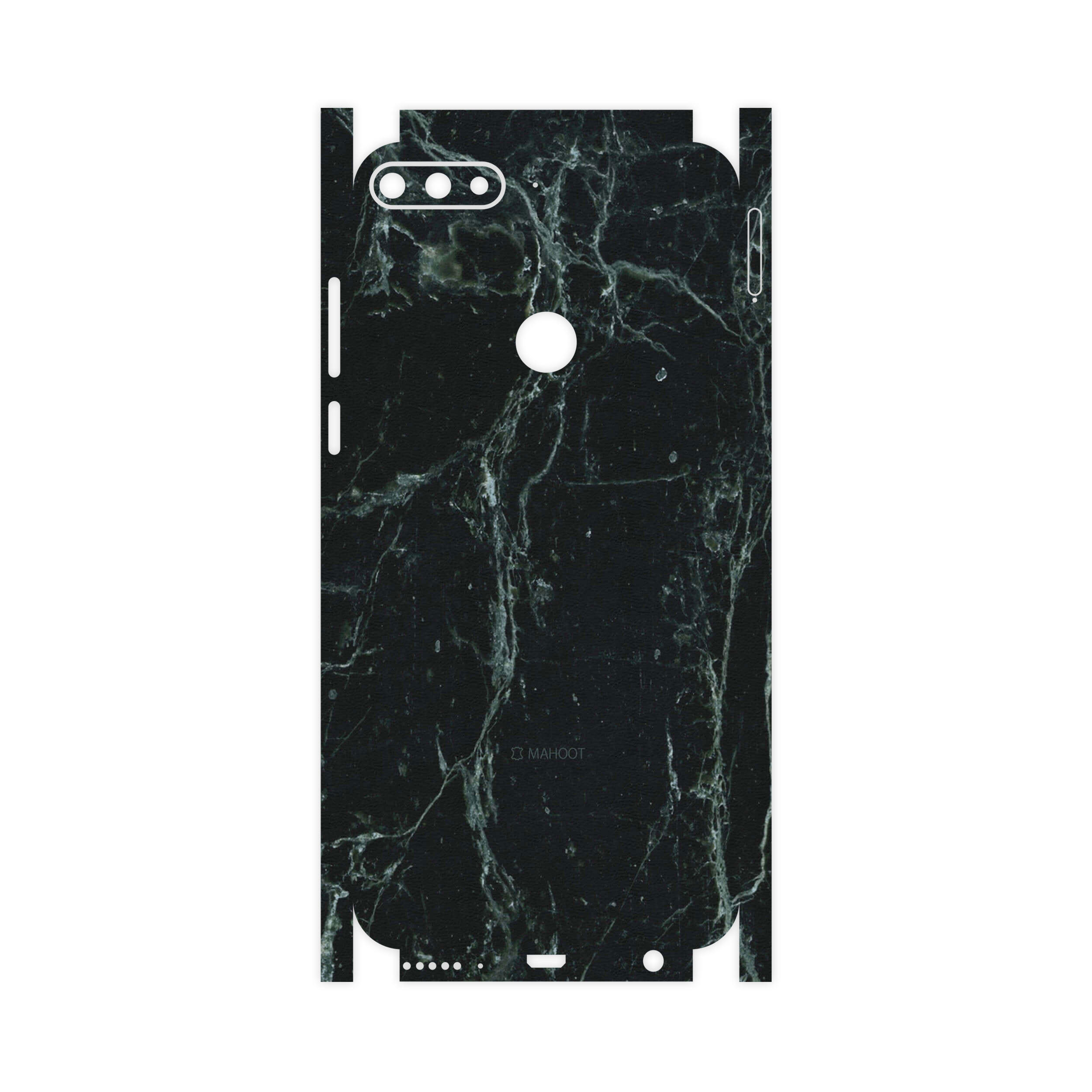 برچسب پوششی ماهوت مدل Graphite-Green-Marble-FullSkin مناسب برای گوشی موبایل هوآوی Y7 Prime 2018