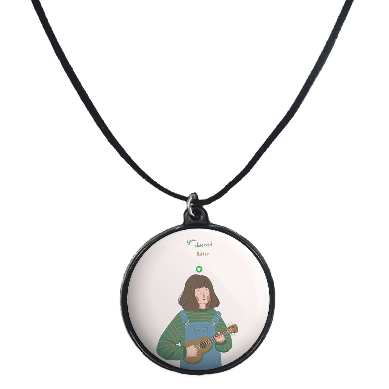 گردنبند پرمانه طرح گیتار کد pmb.30515 مدل دو طرفه