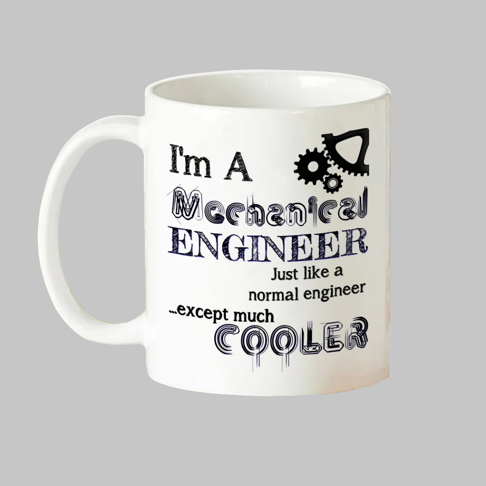 ماگ طرح دانشجو مهندسی مکانیک