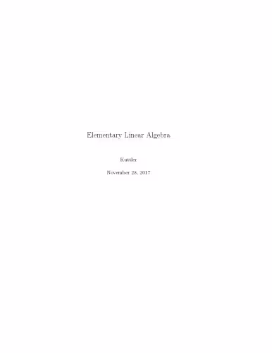 خرید و دانلود نسخه کامل کتاب Elementary Linear Algebra