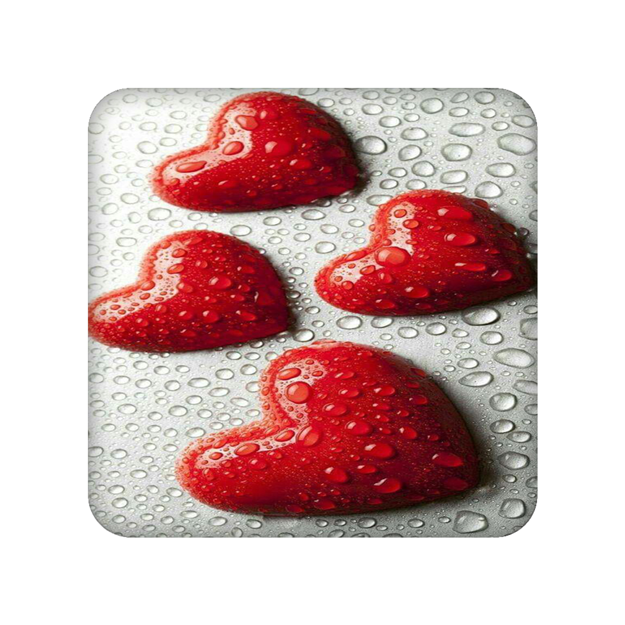 زیر لیوانی طرح قلب کد 1301