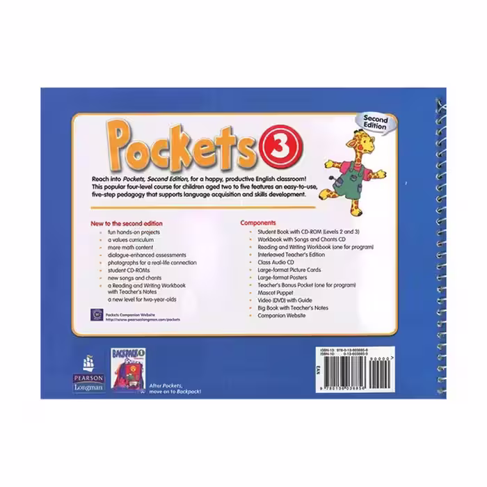 کتاب Pockets 3 Second Edition اثر Barbara Hojel انتشارات لانگمن پیرسون