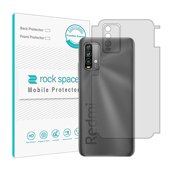 گلس محافظ پشت گوشی شیائومی Redmi Note 9 4G مدل نانو هیدروژل شفاف برند راک اسپیس کد 19701M