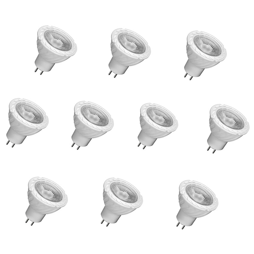 لامپ هالوژن 6 وات سیماران مدل سوزنی پایه MR16 مجموعه 10 عددی