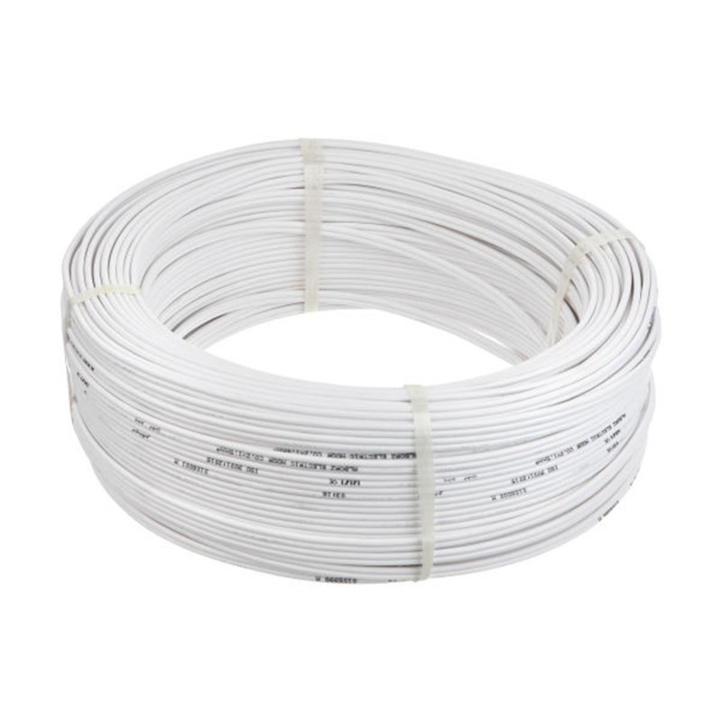 سیم برق سفید دو رشته خانگی 2 در 0.5 اشترانکوه