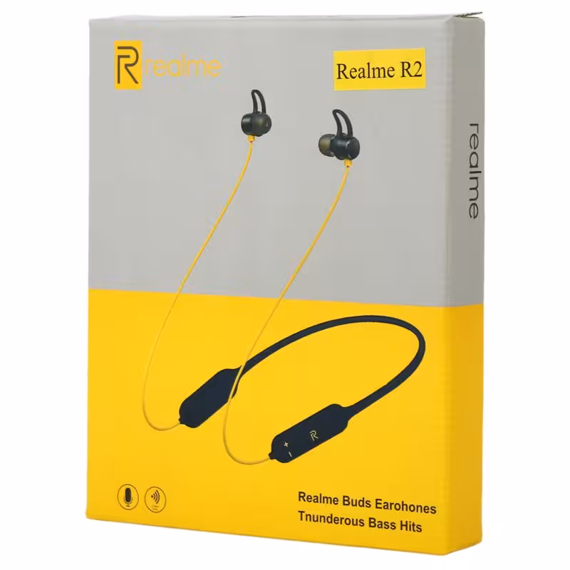 هندزفری بلوتوث دورگردنی و رم خور Realme R2