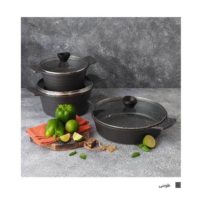 سرویس پخت و پز 6 پارچه دسینی مدل Rejina