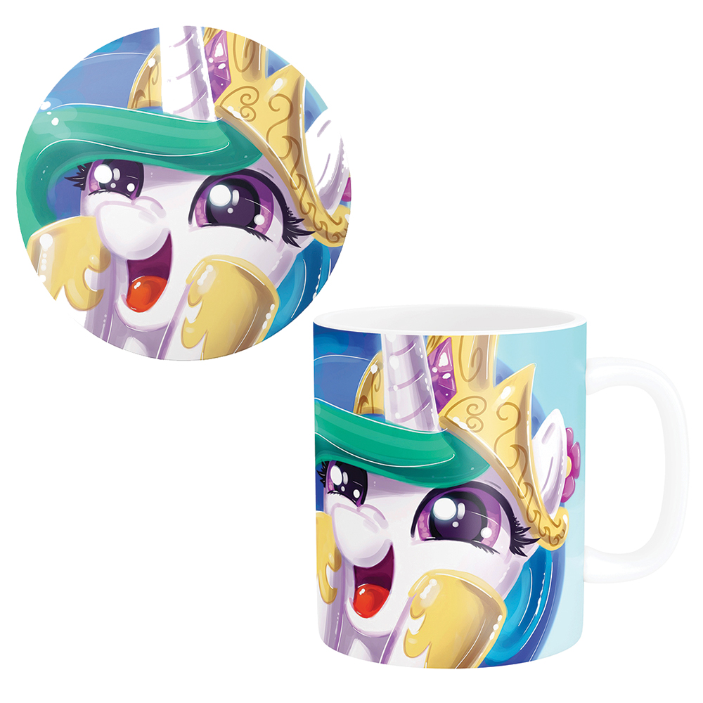 ماگ طرح پونی کد 112 به همراه زیر لیوانی