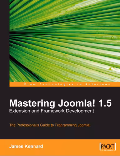 خرید و دانلود نسخه کامل کتاب Mastering Joomla! 1.5 Extension and Framework Development