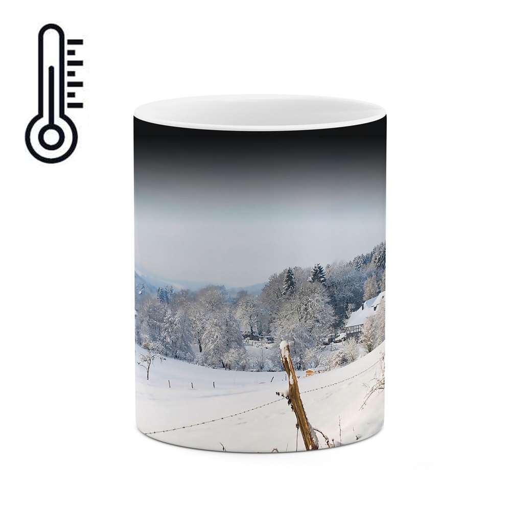 ماگ حرارتی طرح منظره برفی  مدل mgh03450