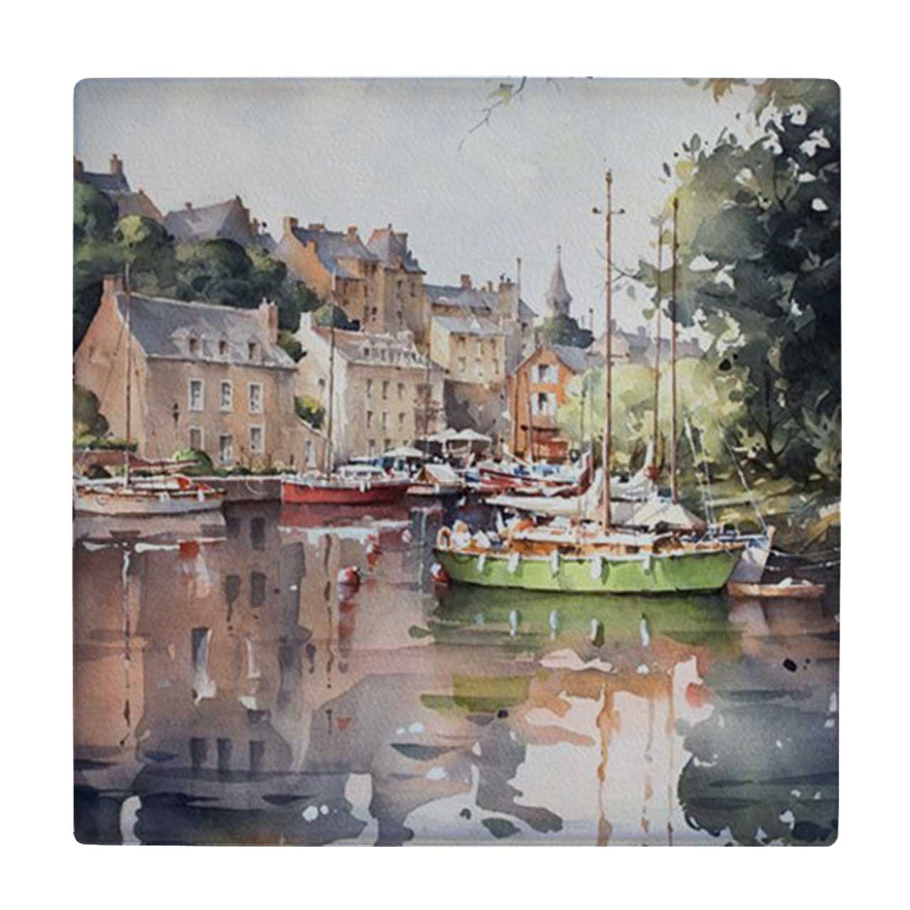  کاشی کارنیلا طرح منظره روستایی کد wkk3291