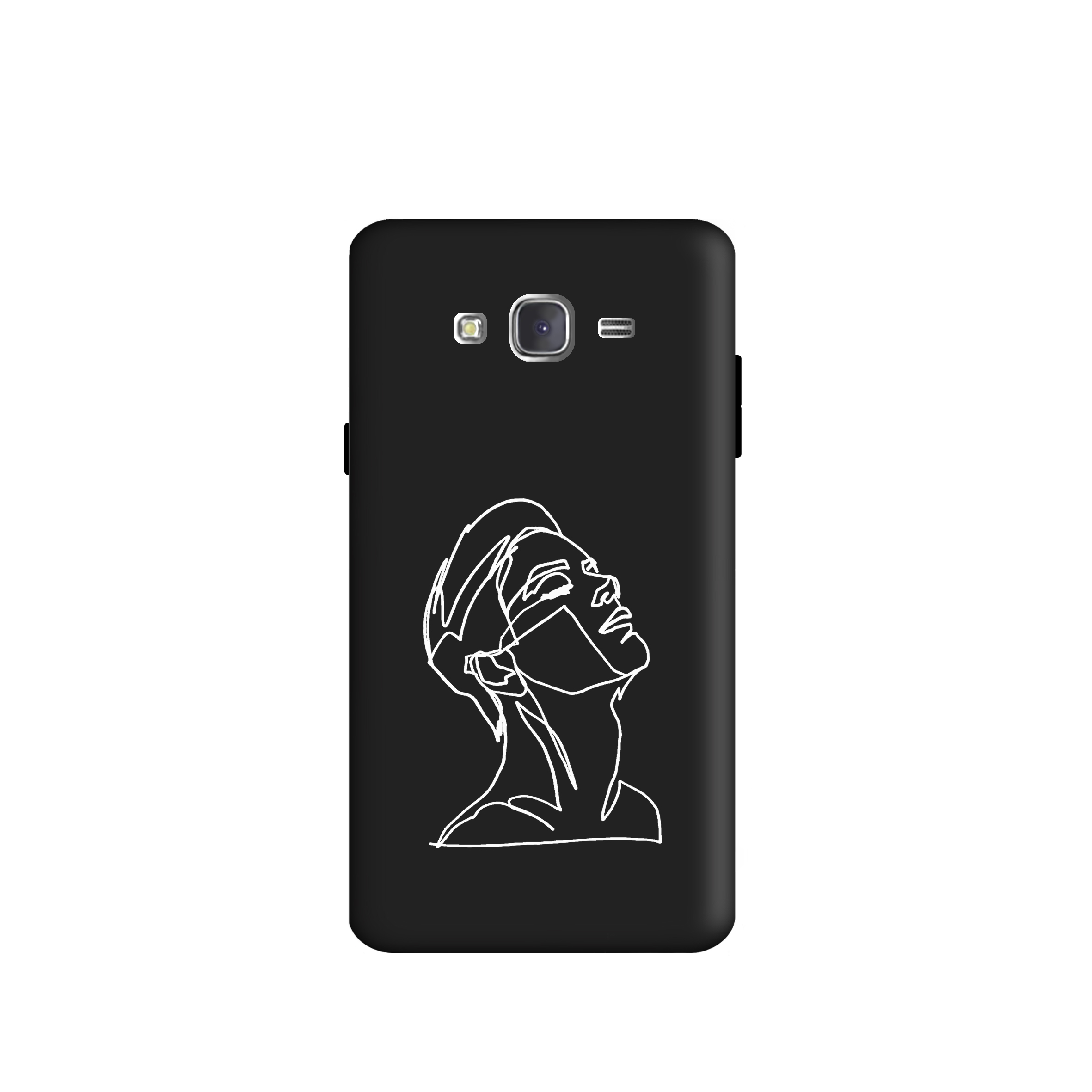 کاور طرح چهره مینیمال پسرانه کد u2830 مناسب برای گوشی موبایل سامسونگ Galaxy J3 2015 / J3 2016