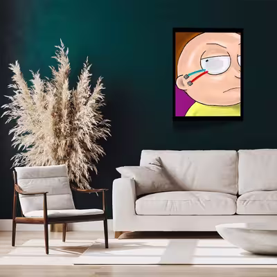 تابلو مدل Rick &amp; Morty کد F-1044