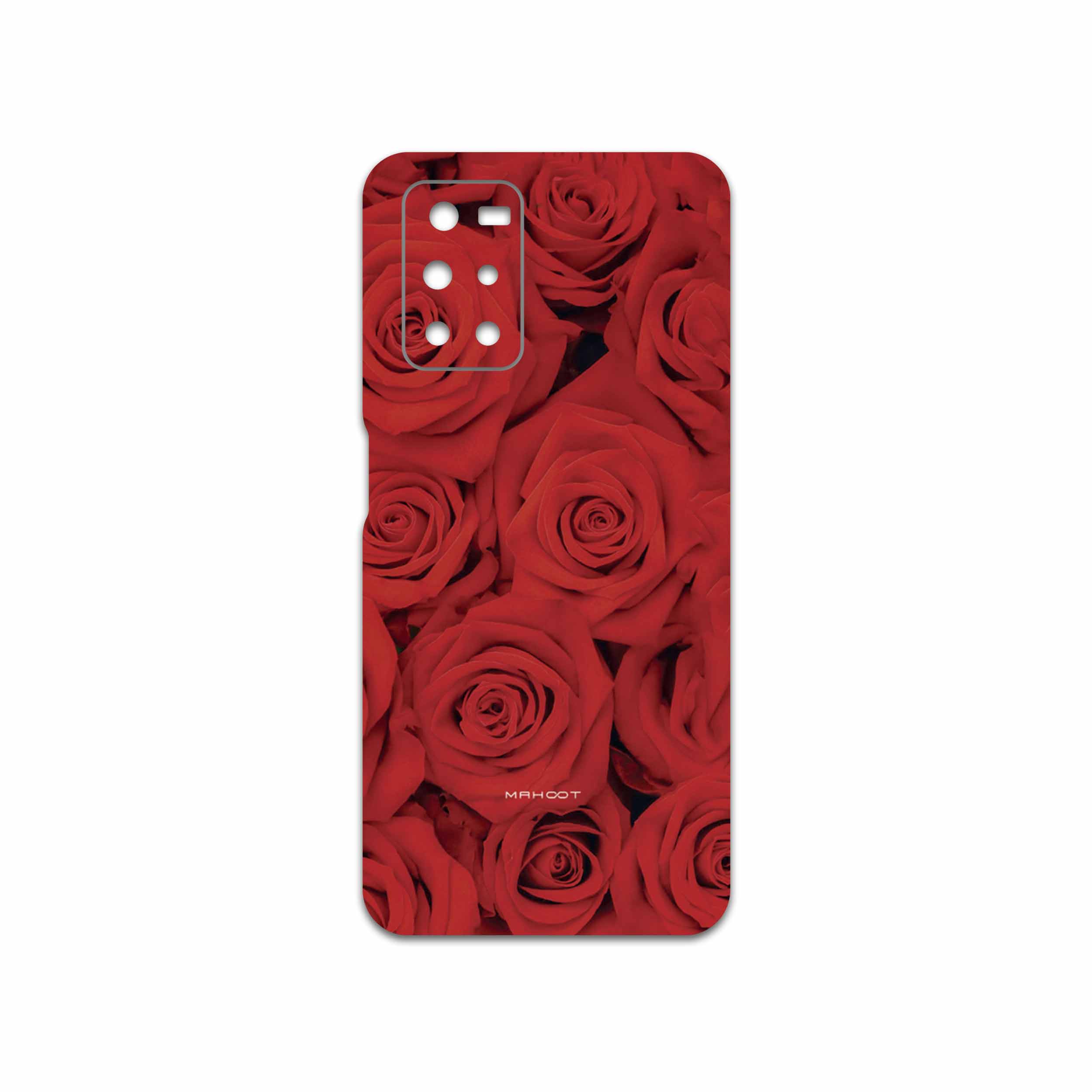 برچسب پوششی ماهوت مدل Red-Flower مناسب برای گوشی موبایل شیائومی Redmi Note 11 4G