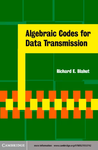 خرید و دانلود نسخه کامل کتاب Algebraic codes for data transmission
