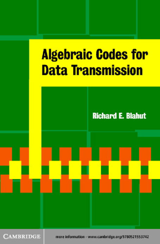 خرید و دانلود نسخه کامل کتاب Algebraic codes for data transmission
