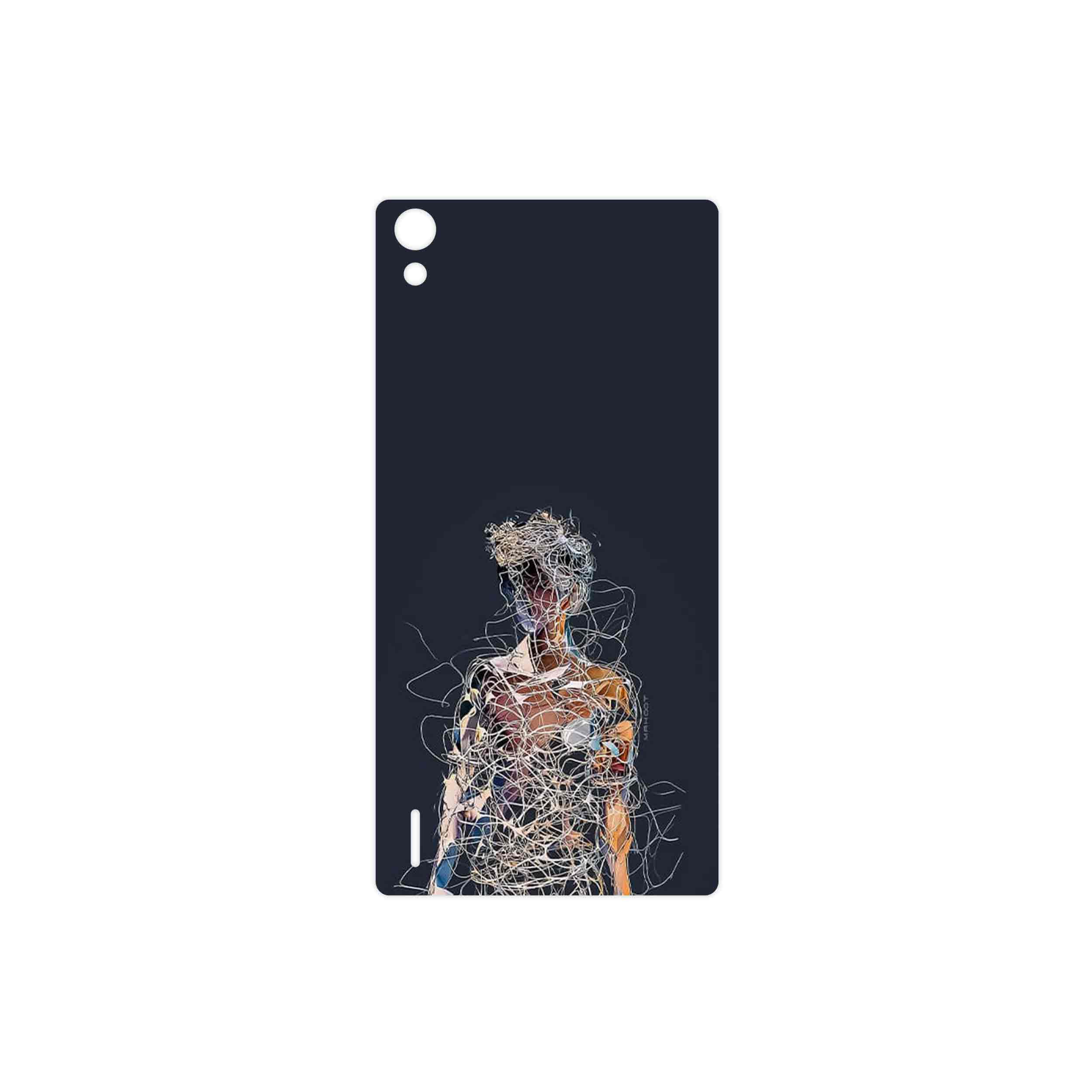 برچسب پوششی ماهوت مدل Strings Digital Art 1 مناسب برای گوشی موبایل هوآوی Ascend P7