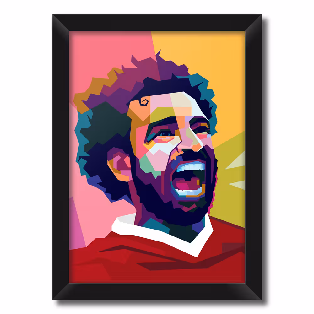 تابلو فنچ آرت طرح محمد صلاح لیورپول کد SP117A