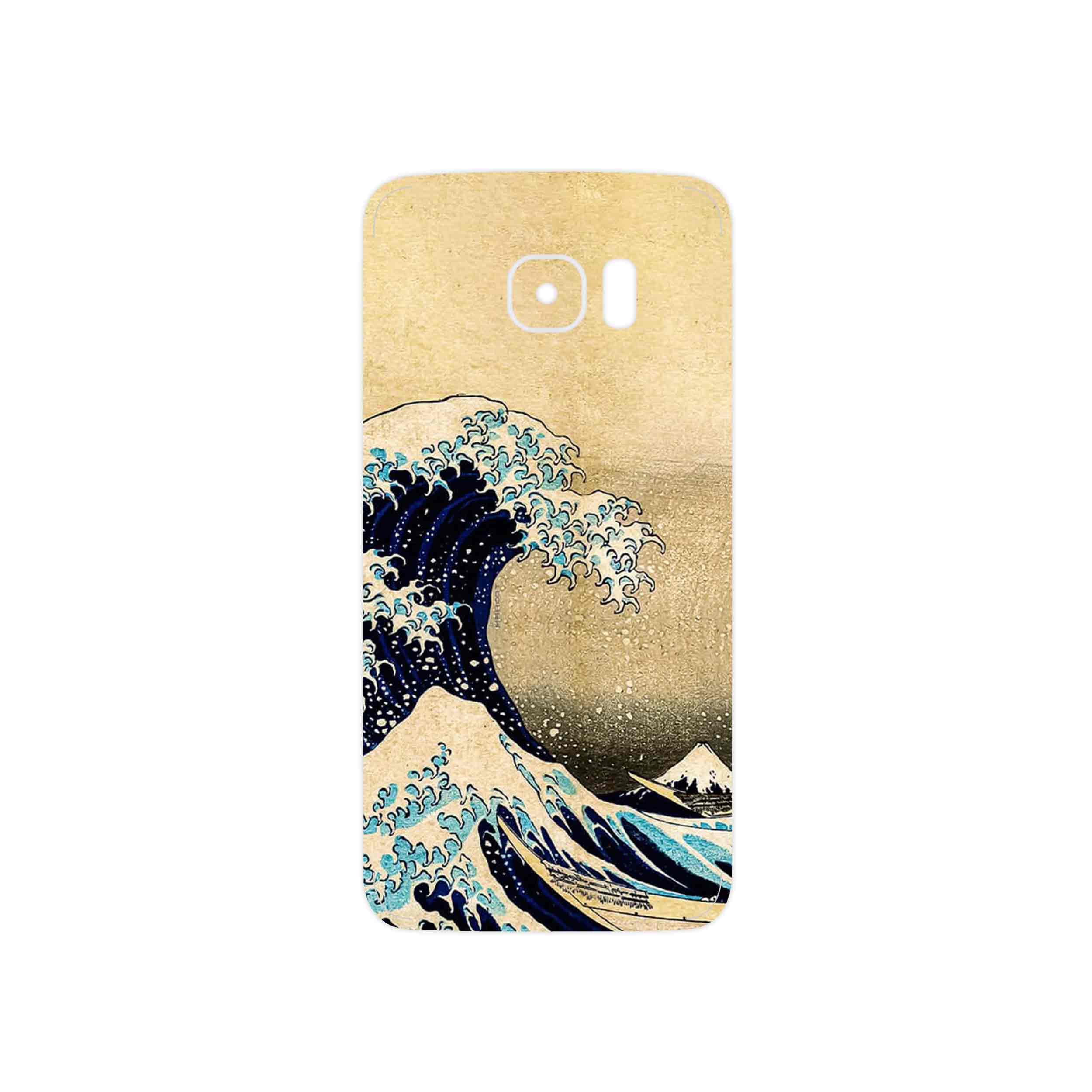 برچسب پوششی ماهوت مدل The Great Wave off Kanagawa of Hokusai مناسب برای گوشی موبایل سامسونگ Galaxy S7 Edge