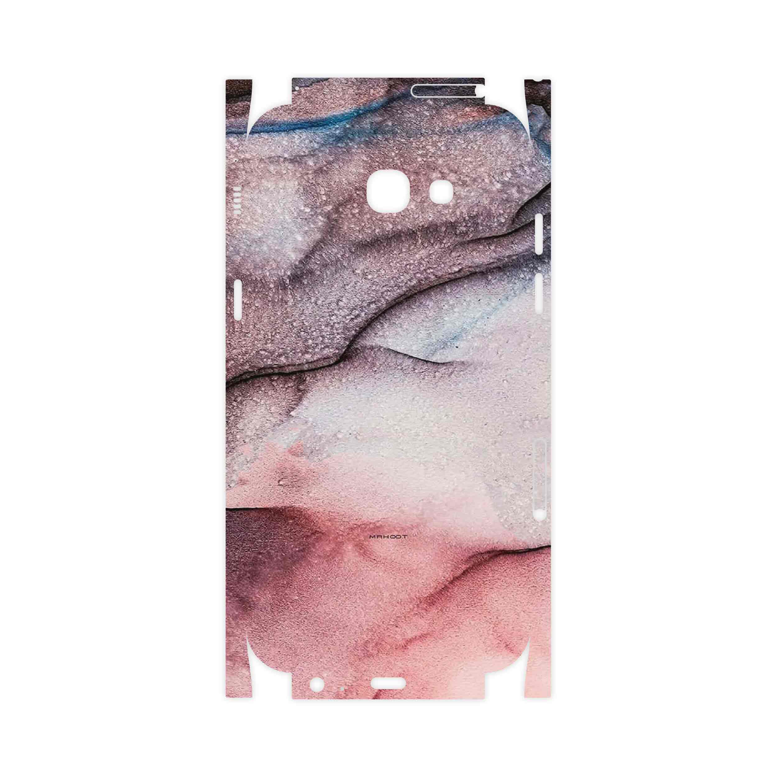 برچسب پوششی ماهوت مدل Smoky pink marble-FullSkin مناسب برای گوشی موبایل سامسونگ Galaxy A7 2017