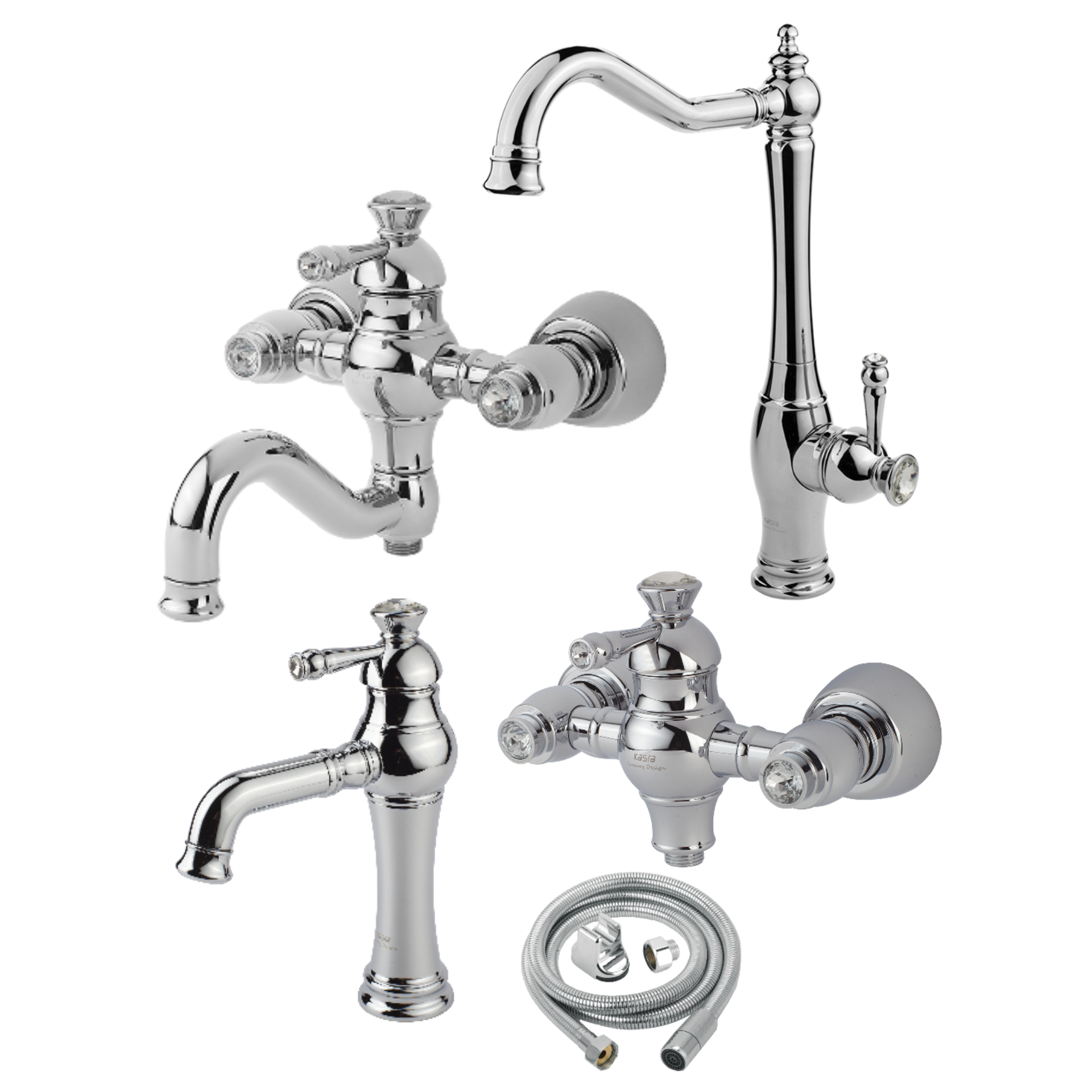 ست شیرآلات کسری مدل شهیاد مجموعه 5 عددی