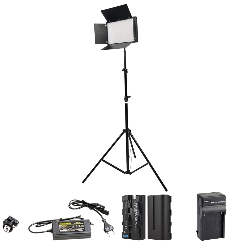 نور ثابت پروفشنال PROFESSIONAL U800 LED LIGHT (دارایباتریوشارژ)بهمراه سه پایه 801