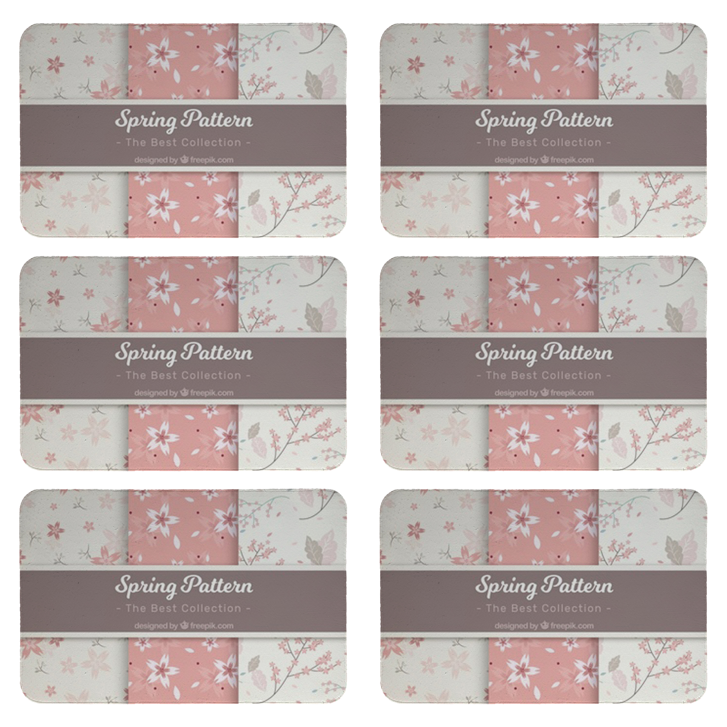 زیربشقابی طرح فانتزی کد 8167 بسته 6 عددی