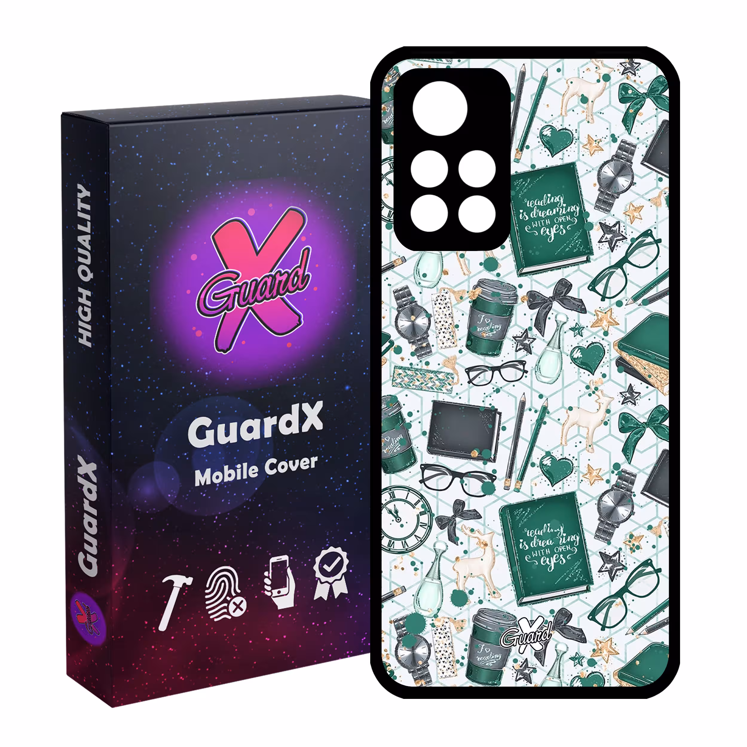 کاور گارد ایکس طرح کتاب مدل Glass10289 مناسب برای گوشی موبایل شیائومی Poco M4 Pro 5G/Redmi Note 11T 5G/Redmi Note 11S 5G