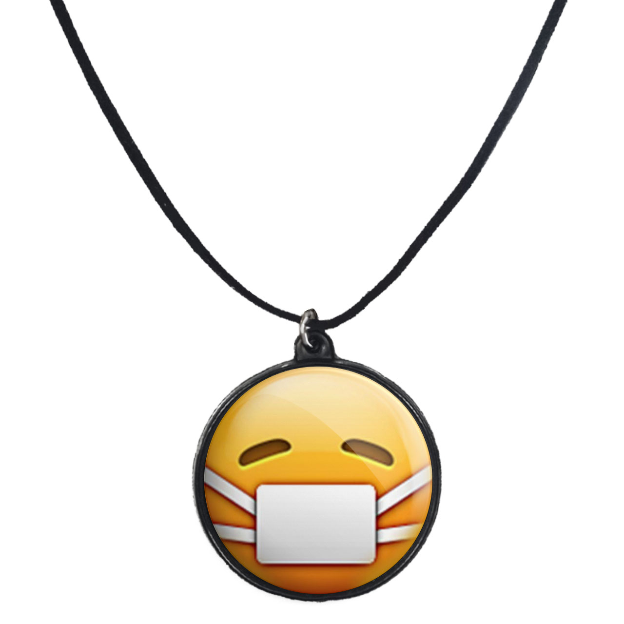 گردنبند پرمانه طرح ایموجی کد pmb.586مدل دو طرفه 