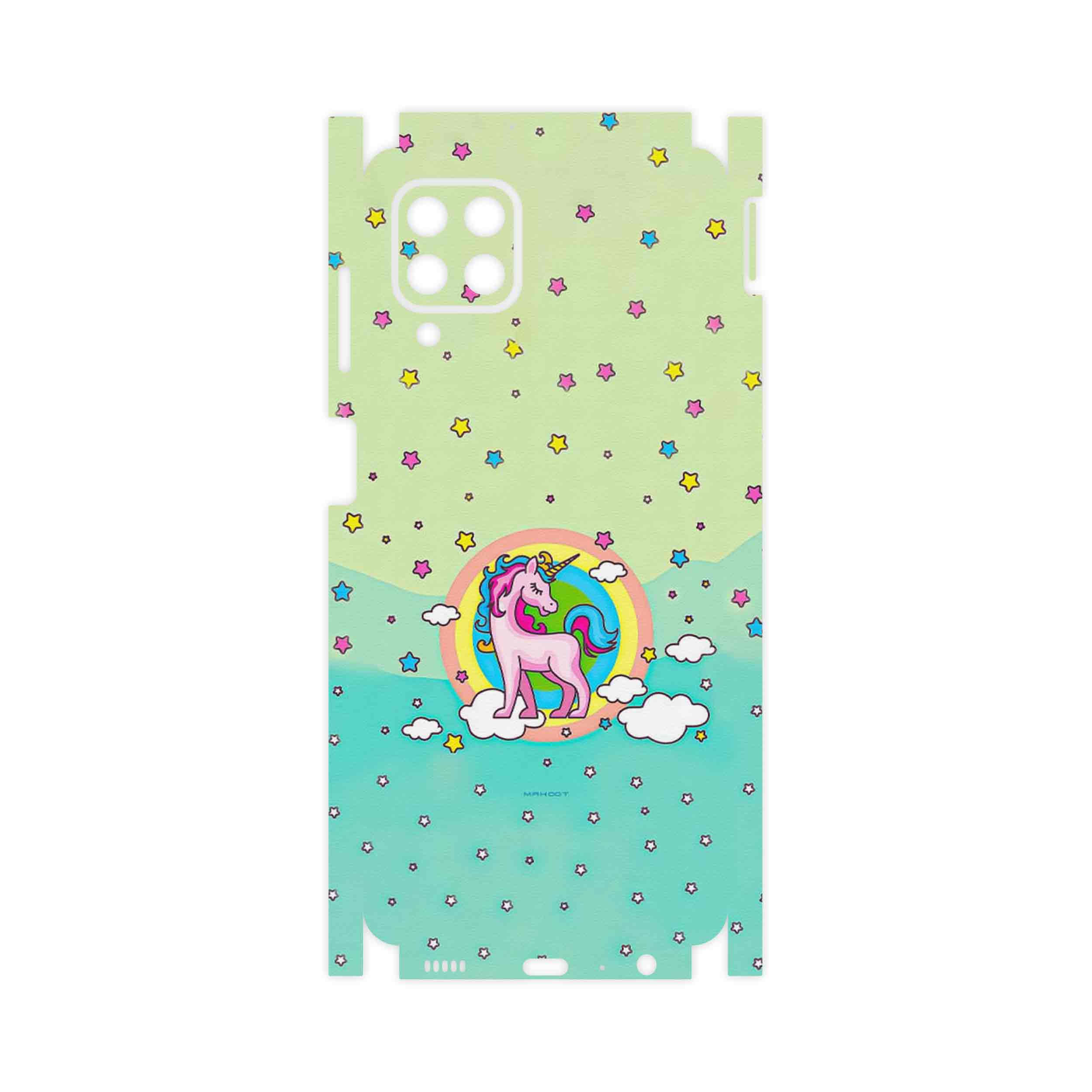 برچسب پوششی ماهوت مدل Rainbow unicorn adventure-FullSkin مناسب برای گوشی موبایل سامسونگ Galaxy M32