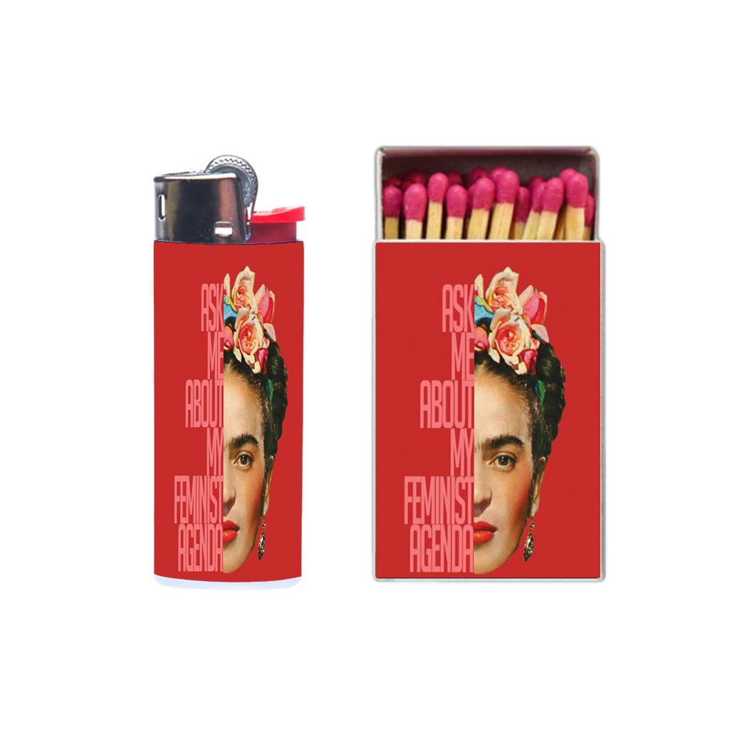 فندک مدل فریدا کد 1235 به همراه کبریت